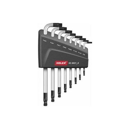 Holex Torx L-Key Set, 8 Pc, TX9 - TX40 624921 8